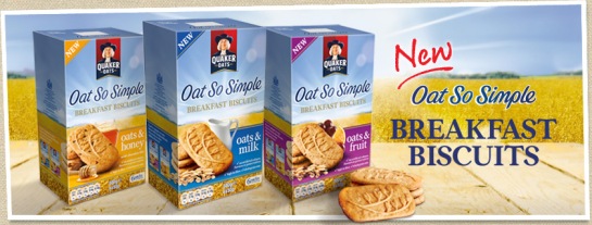 Quaker breakfast biscuits