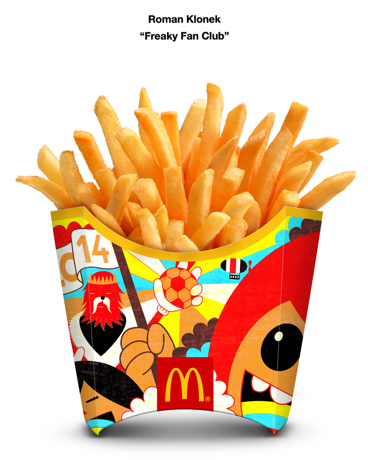 McDonald's street artists Brazil 2014 World Cup fries
