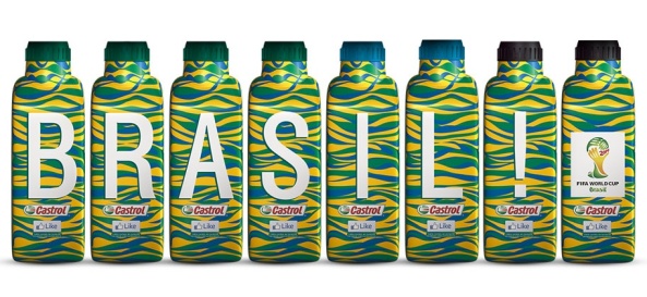 Castrol Brazil 2014 World Cup packaging design